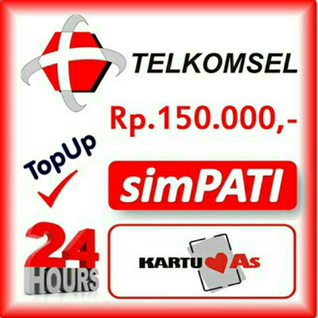 Pulsa Elektrik Telkomsel 150 Rb Reguler, Pulsa Simpati 150 ...