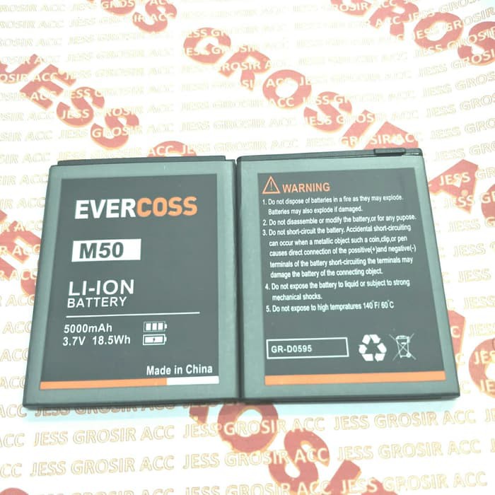 Baterai Battery Original Double Power Evercoss Cross M50 / M50A / A75B