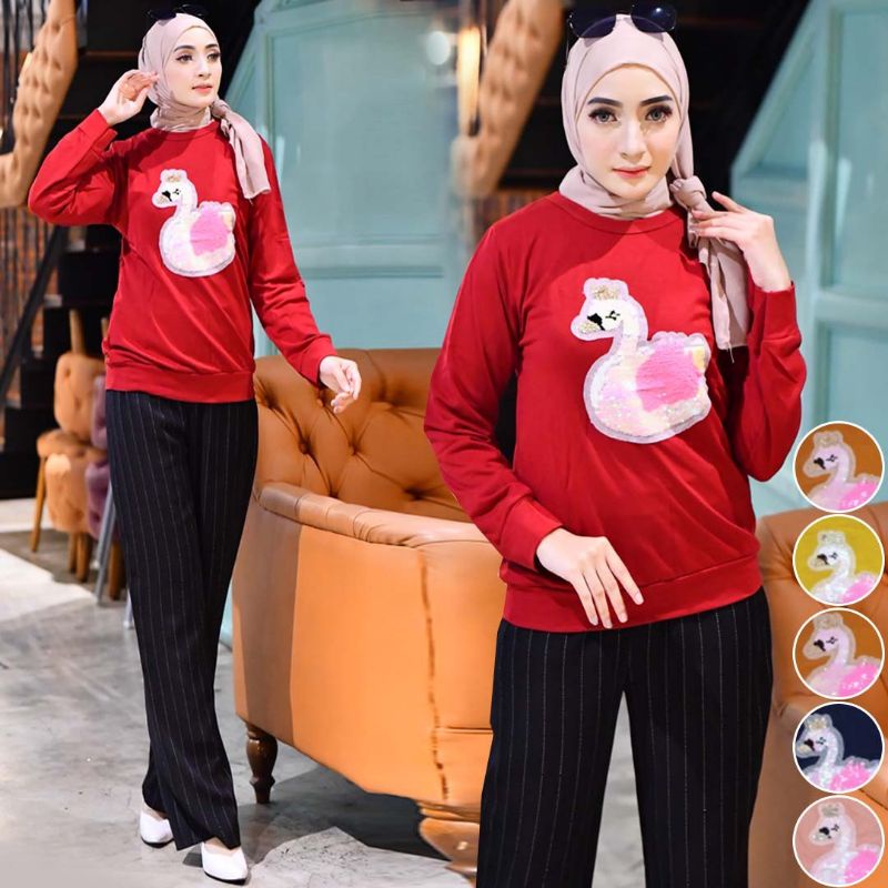 SWEATER ATASAN WANITA/BABY TERRY PREMIUM