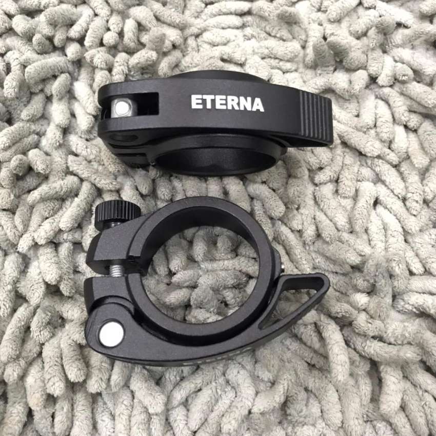 Seat Clamp Klem Tiang Sadel QR Quick Release Alloy Sepeda. 28.6 31.8 41 mm Eterna