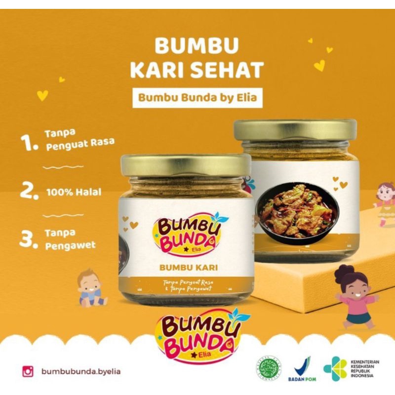 Kaldu Bumbu Bumbu Bunda  Elia Bumbu Kuning Putih Soto Semur Rawon Kari Bawang Putih Lada Putih