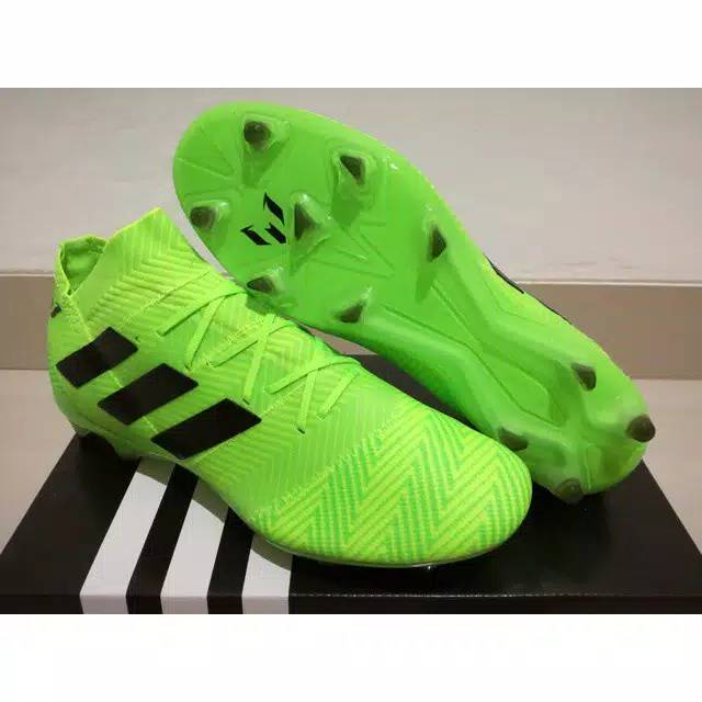 Sepatu Bola - Soccer Adidas Nemeziz Messi 18.1 Electric Green FG