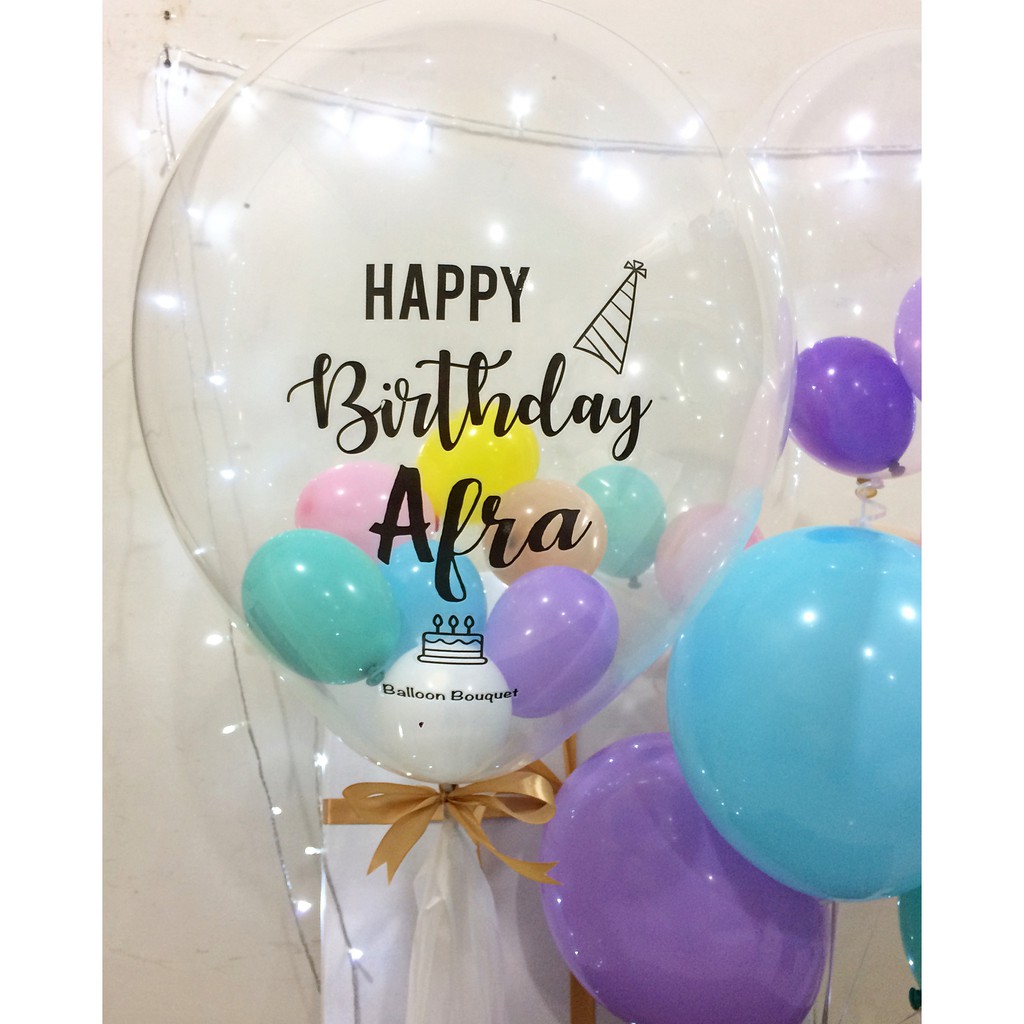 

bubble balloon in pastel combination