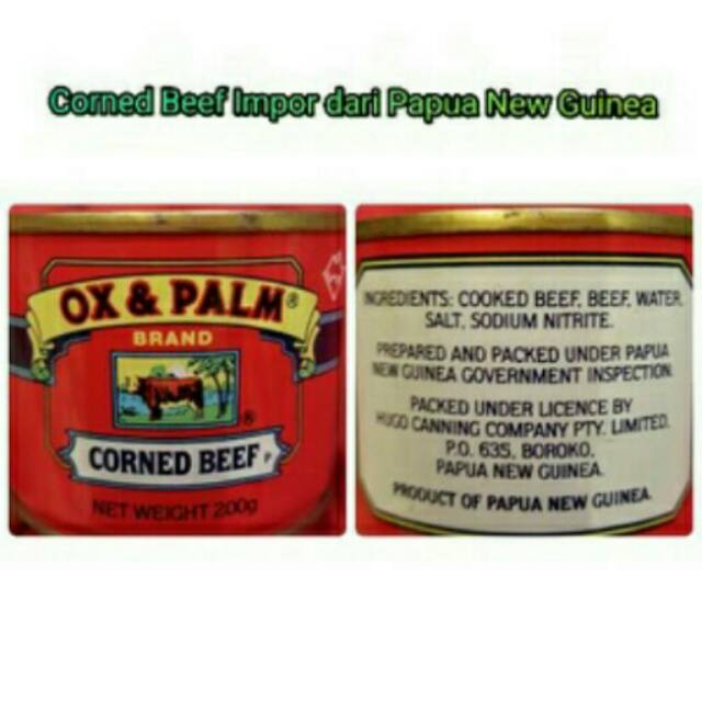 OX & PALM CORNED BEEF 200G PNG MADE