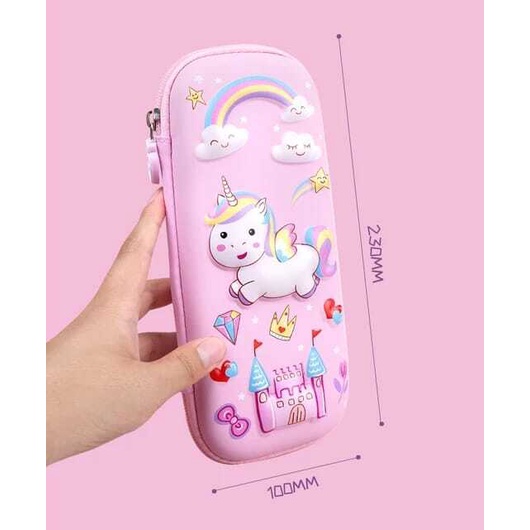 ( Mia )Pensil Case 3D Anak Sekolah TK SD Kotak Pensil 3D Bahan EVA