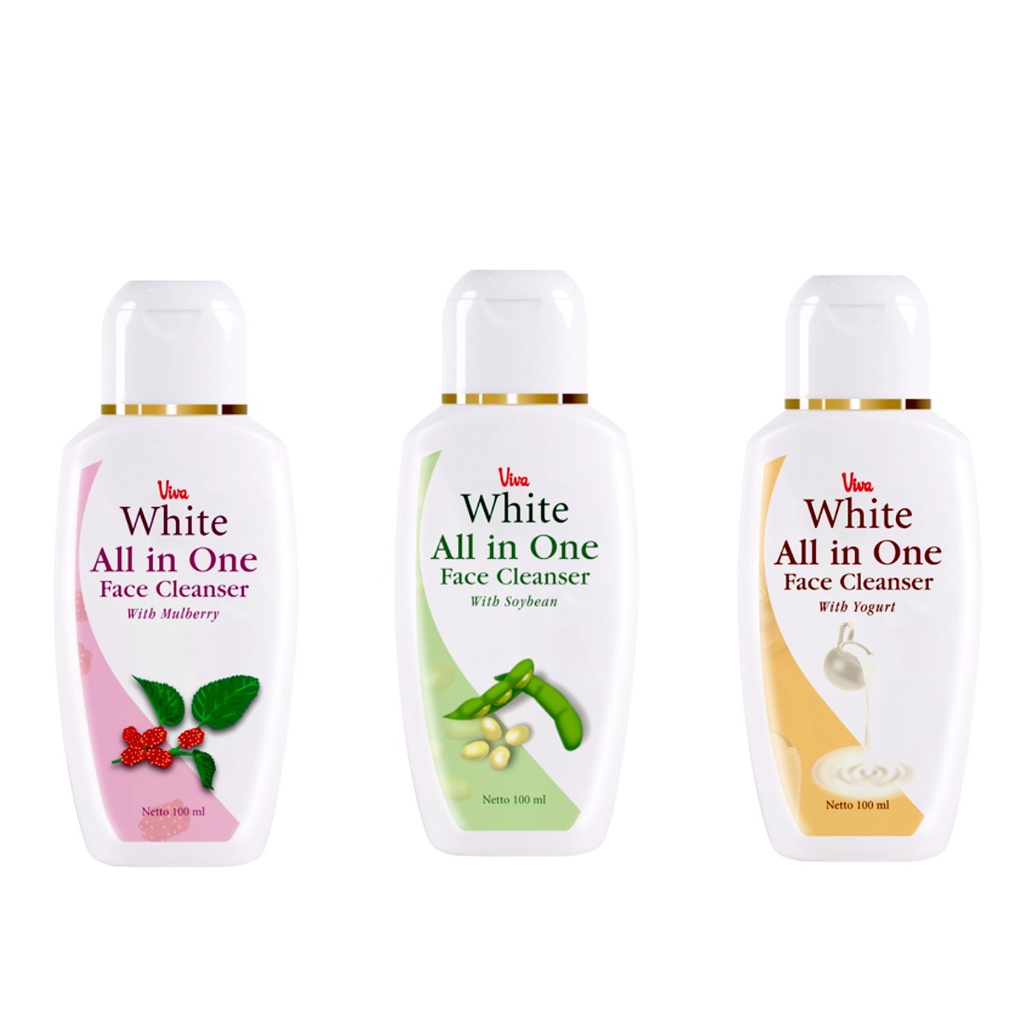 VIVA WHITE ALL IN ONE FACE CLEANSER 100ml/centraltrenggalek