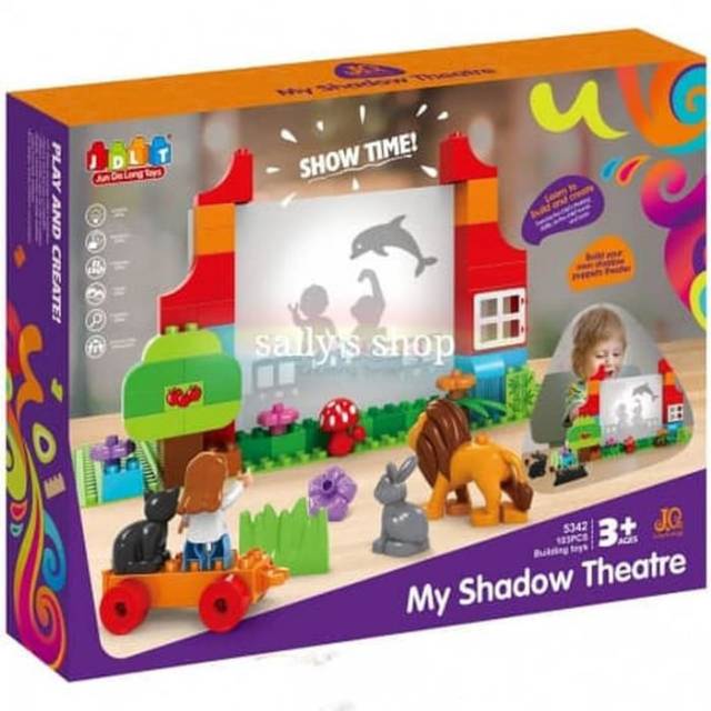 Mainan edukasi anak my shadow theater JDLT DIY blocks