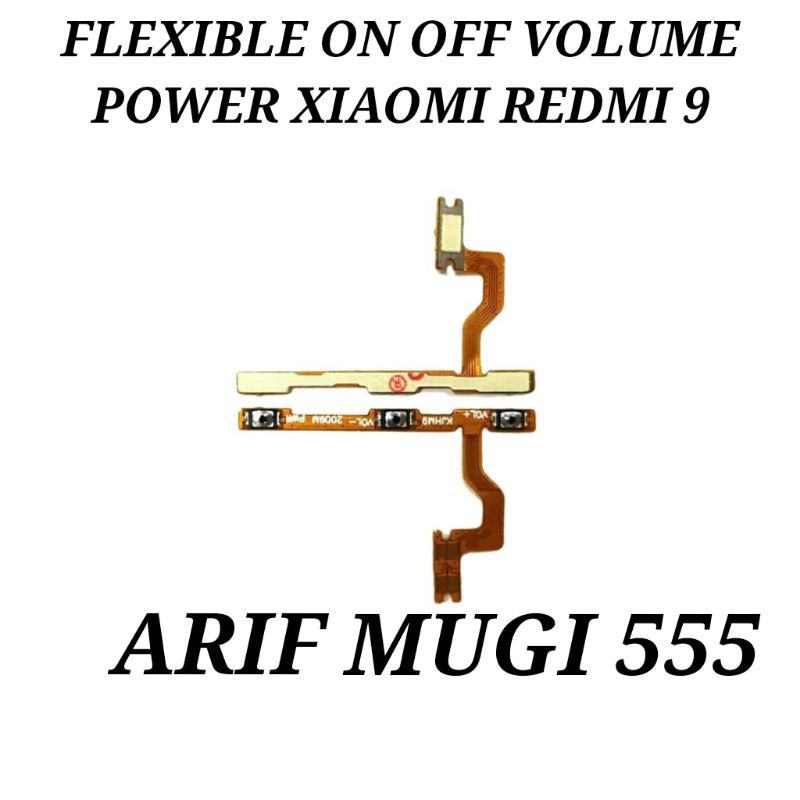 Flexible Flex Fleksibel Power On Off Volume Xiaomi Redmi 9 Original