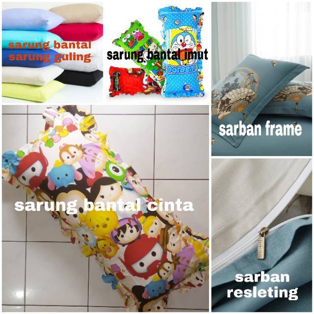 Tambah Sarung Bantal / Sprei Home Industri Murah / Seprei Cipadu / Seprei Zleepi / Seprei Polos