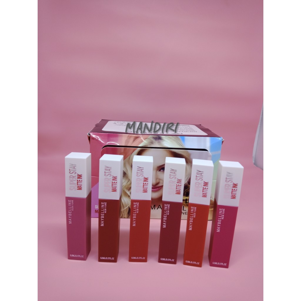 { per box } MAYBELLINE LIPGLOSS/LIPS SUPER STAY MATTE INK NEWYORK