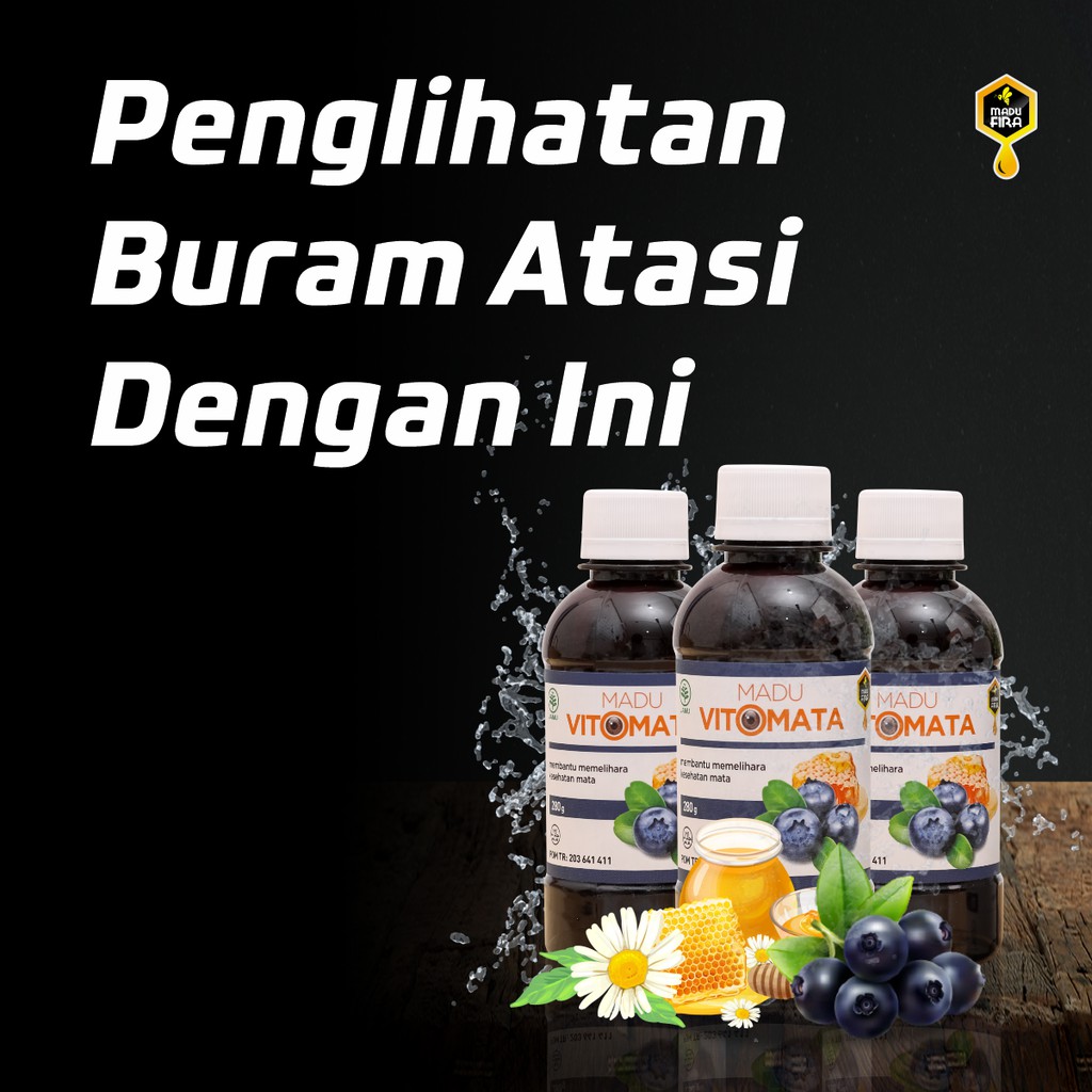 Obat Mata Minus Madu Vitomata Obat Herbal Mata Mines Mata Merah Berair katarak Glukoma