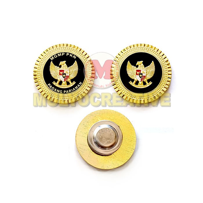 Lencana Pin Garuda Pin Garuda Model Bulat Gerigi Pin Garuda Magnet