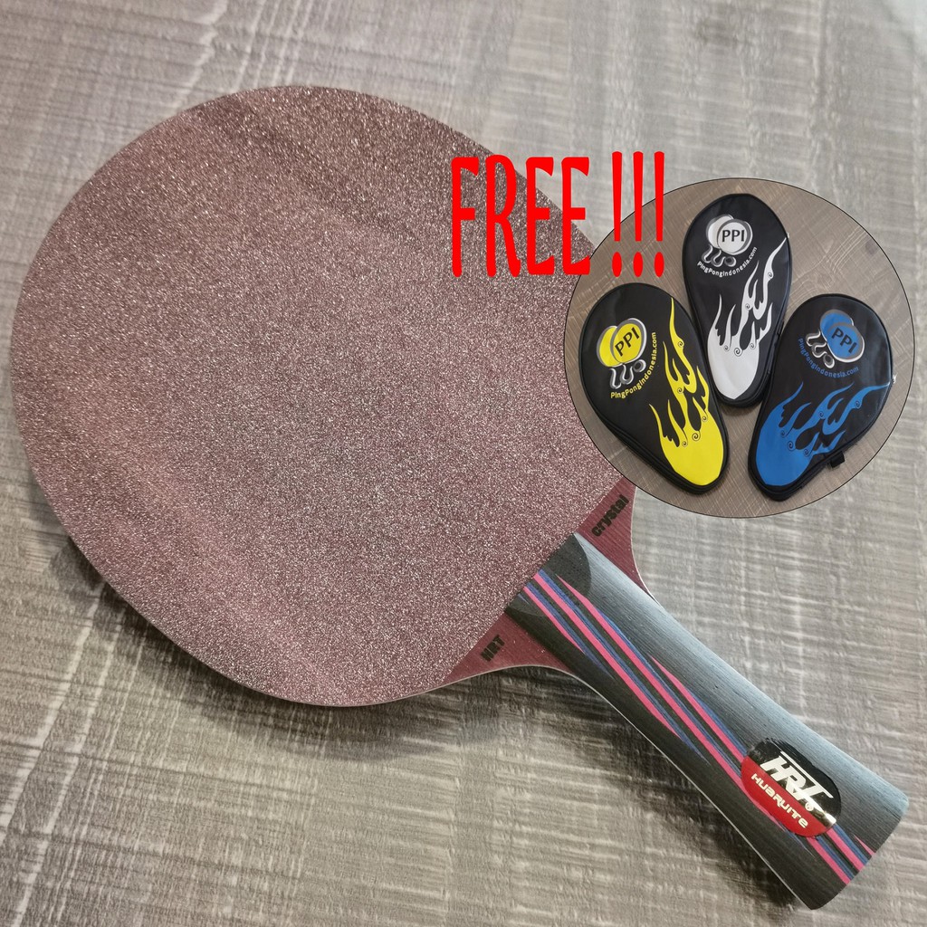 HRT Red Crystal FL - Blade Kayu Pingpong Tenis Meja Bat Bet