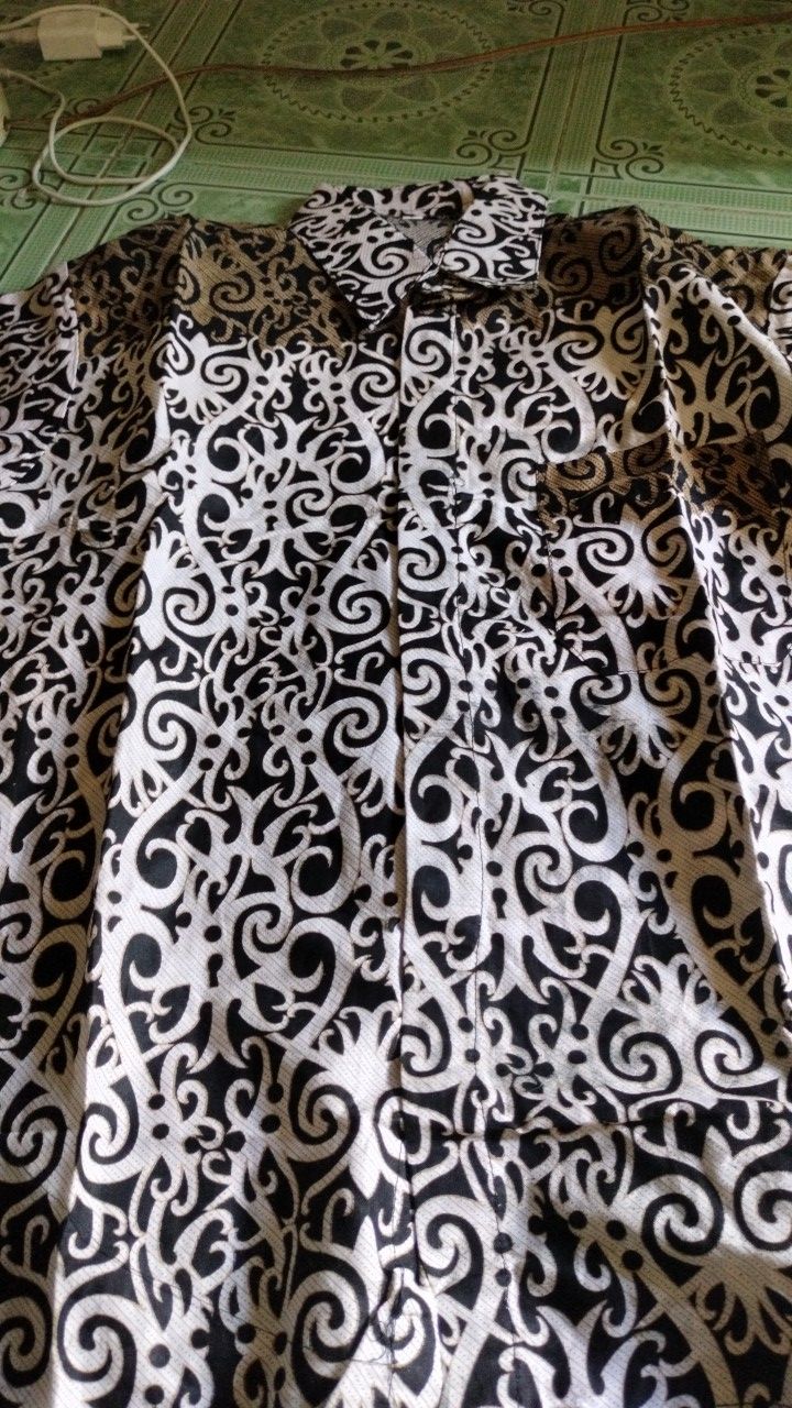 Kemeja Batik Pria Ppbtk07 Modern Lengan Pendek Casual Modis Trendy Masa Kini M L Xl Asli Pekalongan