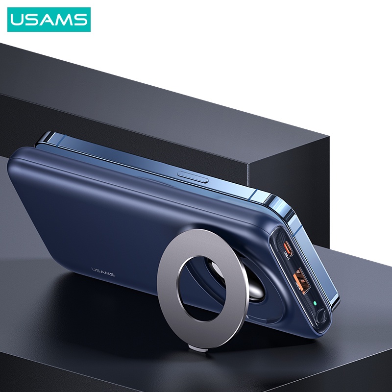 USAMS PB62 Powerbank 10000mAh Magnetic Wireless Fast Charging 20W