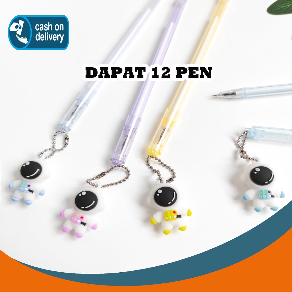 

SELUSIN PULPEN ASTRONOT GEL PEN ISI 12 PCS KARAKTER LUCU PENA BOLPEN LUAR ANGKASA