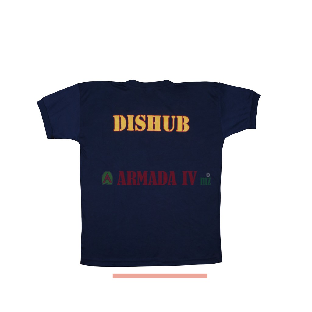 Kaos Oblong Dishub Biru Dongker Logo