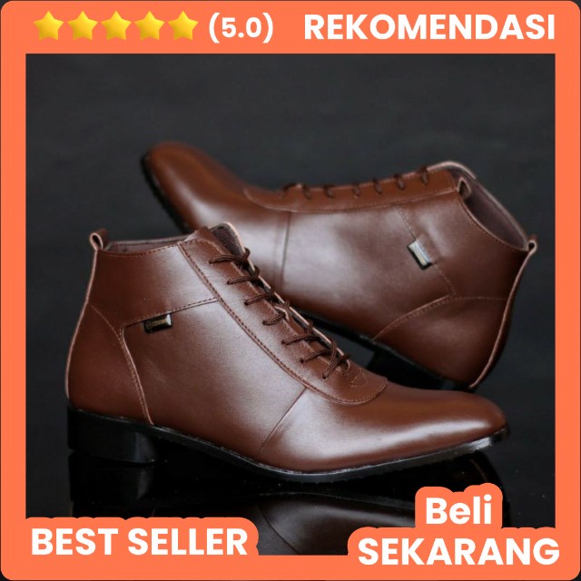 sepatu pantofel tinggi pria cevany