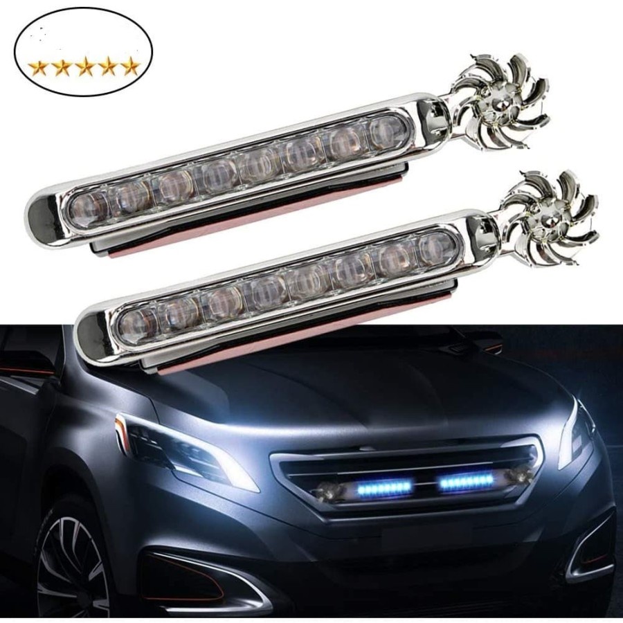 Variasi Lampu Led DRL RGB Tenaga Angin