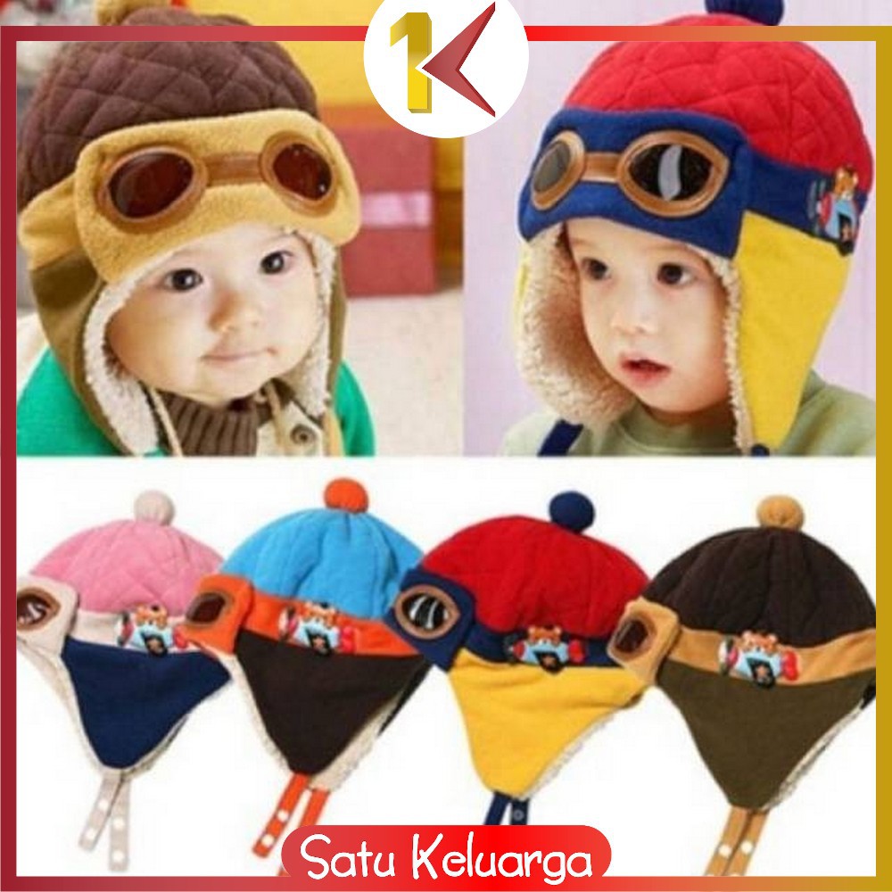 SK-P16 P23-30 Topi Kupluk Bayi Pompom Topi Anak Bucket Rajut Topi Korea Bunny Hat / Pilot / Unicorn-2