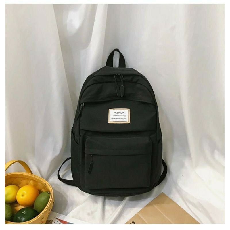 TAS RANSEL BACKPACK HITAM SEKOLAH KULIAH KERJA LAPTOP OLAHRAGA MURAH PRIA WANITA CEWEK COWOK KADO HADIAH BERKUALITAS TERJANGKAU TERMURAH BEST SELLER