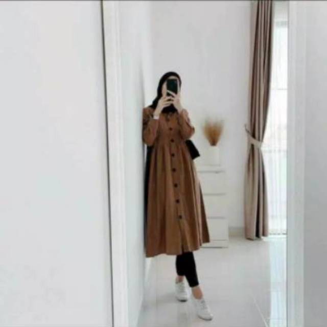 Kemeja tunik dzuvia real pict