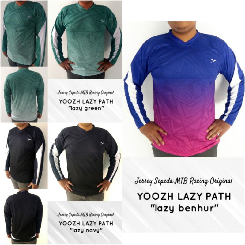 Yoozh Apparel Original Jersey LongSleeve - Baju Olahraga Sepeda Racing Gowes Bola Futsal