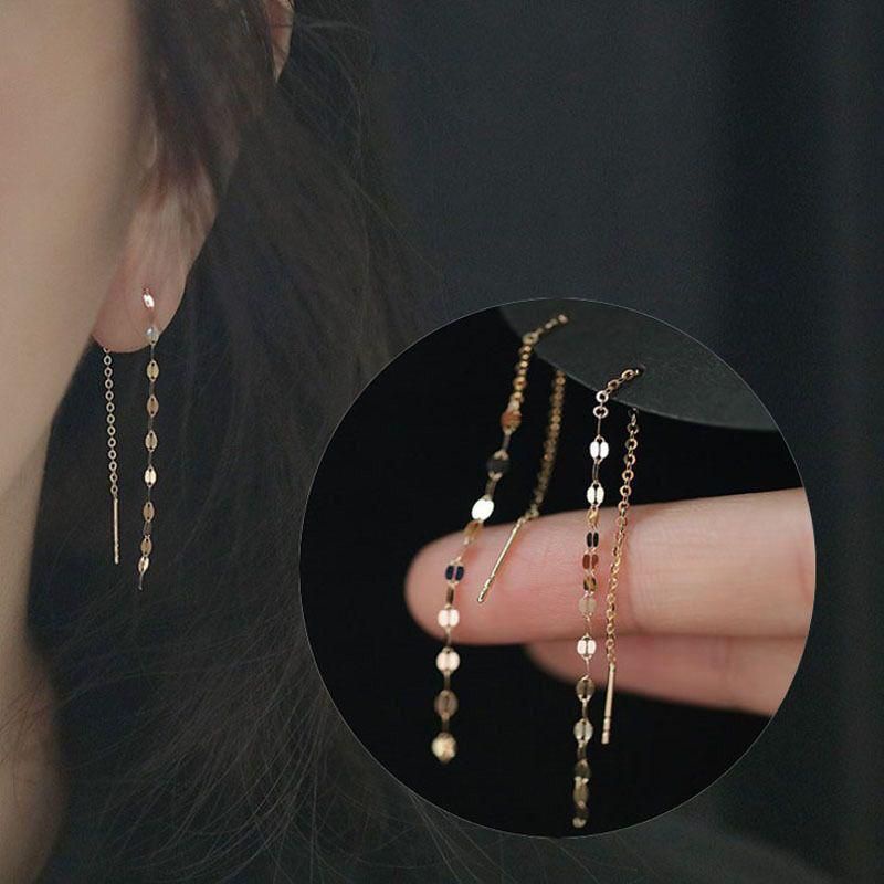 (COD) Anting Tusuk Panjang Titanium 100%