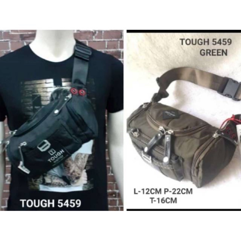 Tas pinggang Waistbag Tough Warrior Pria Original Tas model pinggang Army bahan super anti air quality