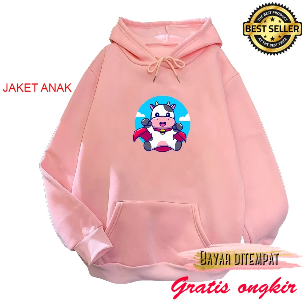sd tk lucu korea pria wanita Sweater anak perempuan HERO COW sweter baju anak cewek cowok jaket swea