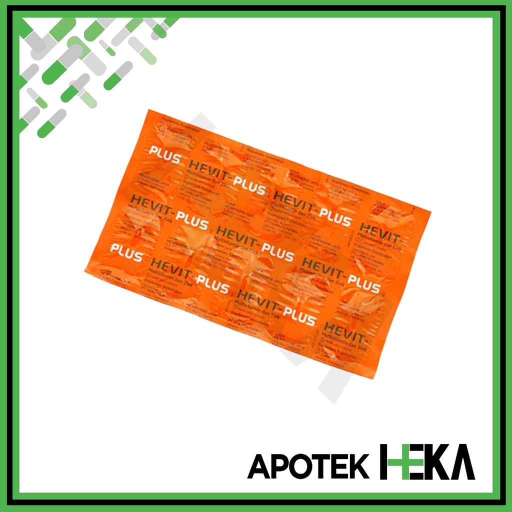 Hevit Plus Strip isi 10 Tablet - Multivitamin dan Zinc Daya Tahan (SEMARANG)