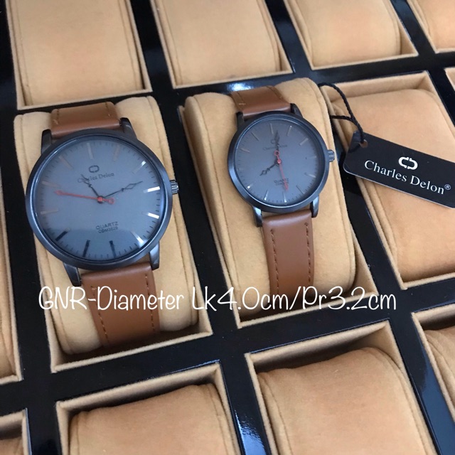 JAM TANGAN COUPLE CHARLES DELON TIPIS ORIGINAL