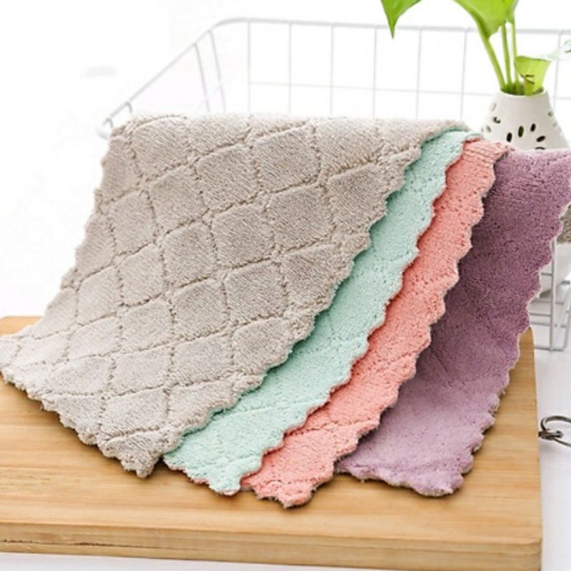 Kain Lap Mikrofiber Anti Minyak / Lap Microfiber / Lap Dapur Anti Minyak Mikrofiber