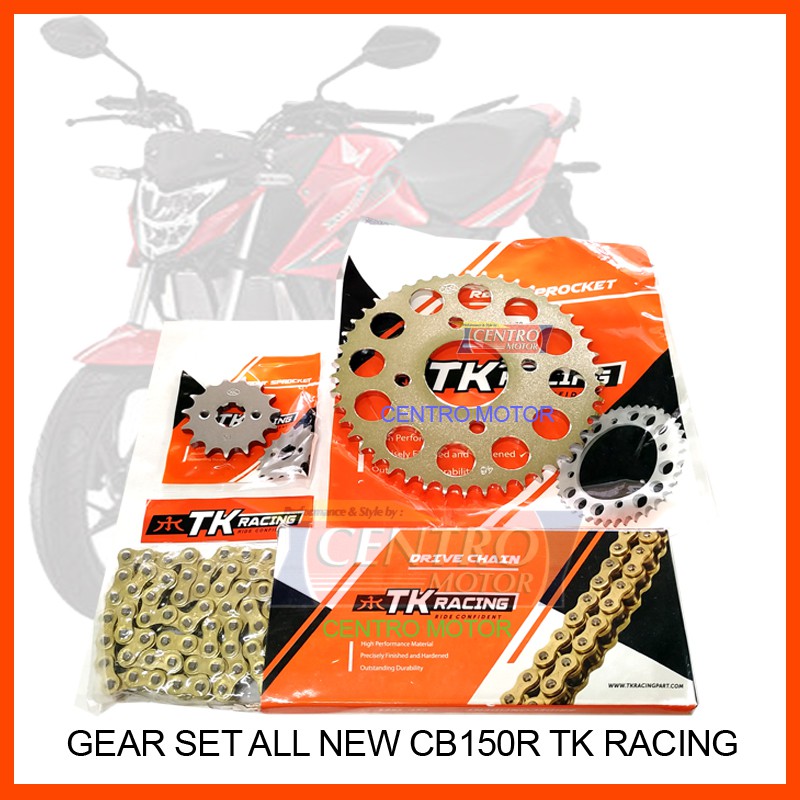 GEAR SET CB150R/ALL NEW CB150R TK RACING, GEAR PAKET HONDA CB150R TK RACING