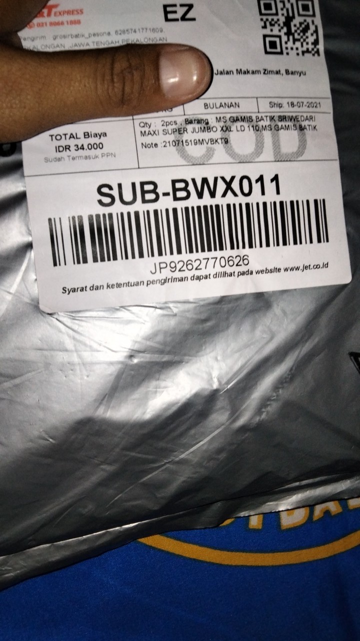 Ms Gamis Batik Sriwedari Maxi Super Jumbo Xxl Ld 110