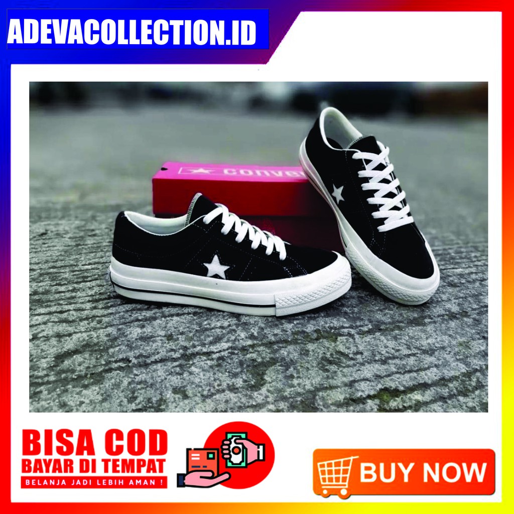 SEPATU CONVERSE ONE STAR PRO 100% BNIB GRADE ORIGINAL MADE IN VIETNAM BISA BAYAR (COD