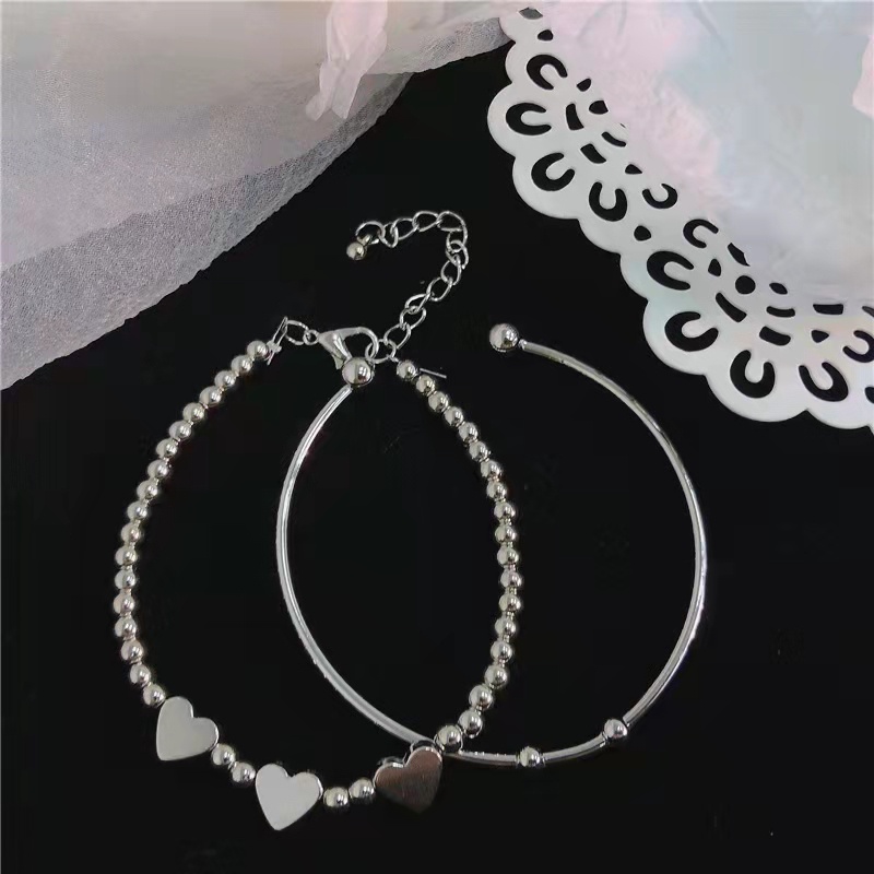 Gelang Wanita Bandul Love - Bracelet Accessories Retro Korea Cute