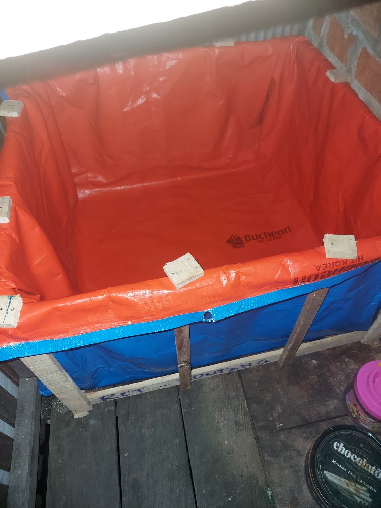 Kolam Terpal Lele/kolam Terpal Kotak Uk 1x1x50 Tipe A12