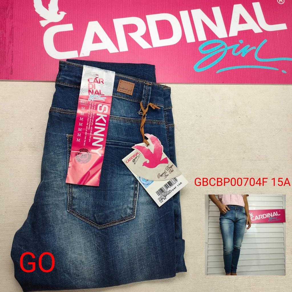 bb 2XL CELANA JEANS CARDINAL Pensil Casual Stretch Skinny Slimfit Super Skinny Celana Panjang Ladys