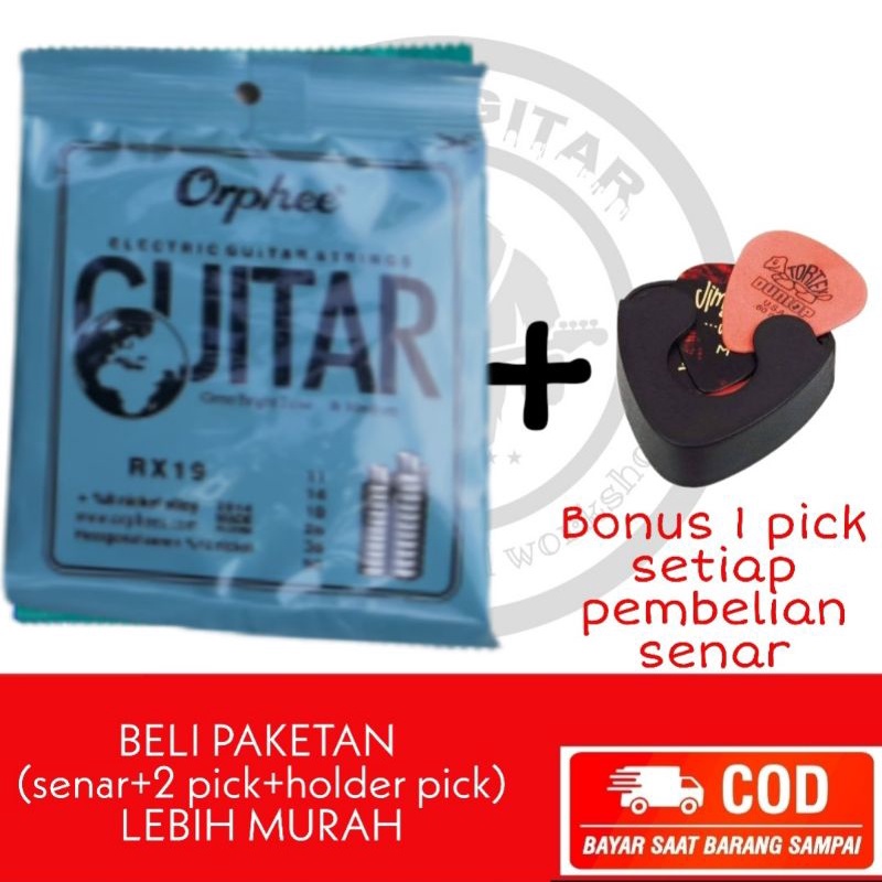 senar gitar elektrik orphee RX19 ukuran 011 - senar gitar orphee - senar gitar listrik