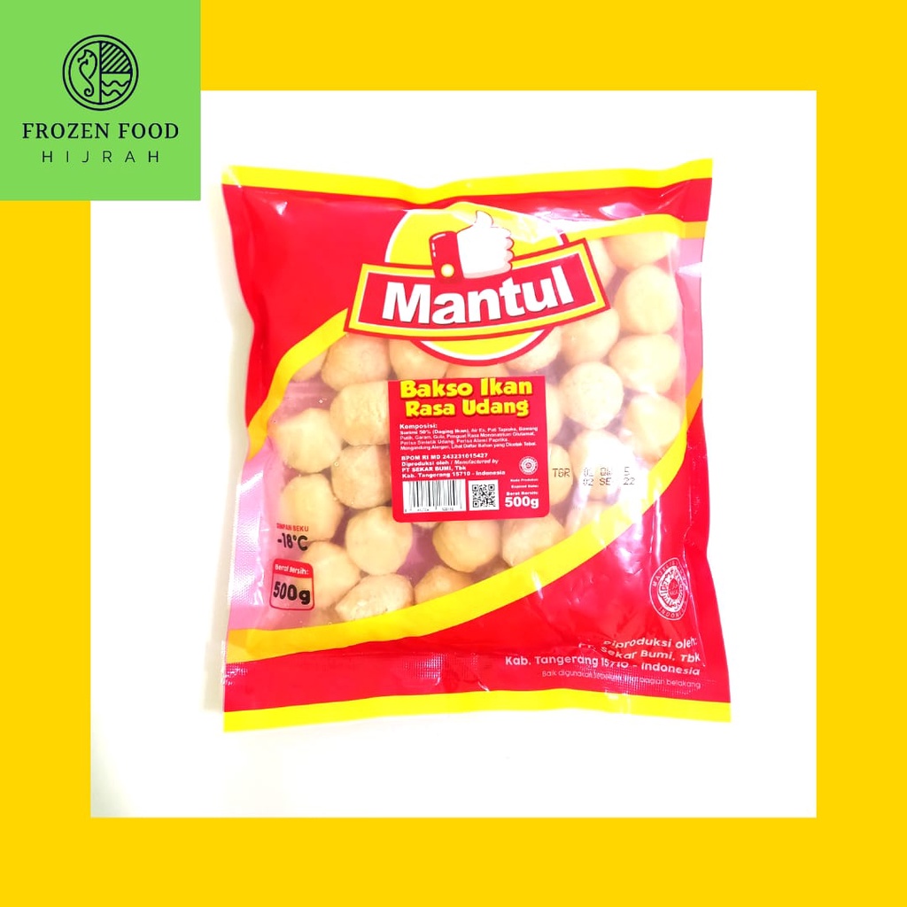 

MANTUL BOLA UDANG 500GR