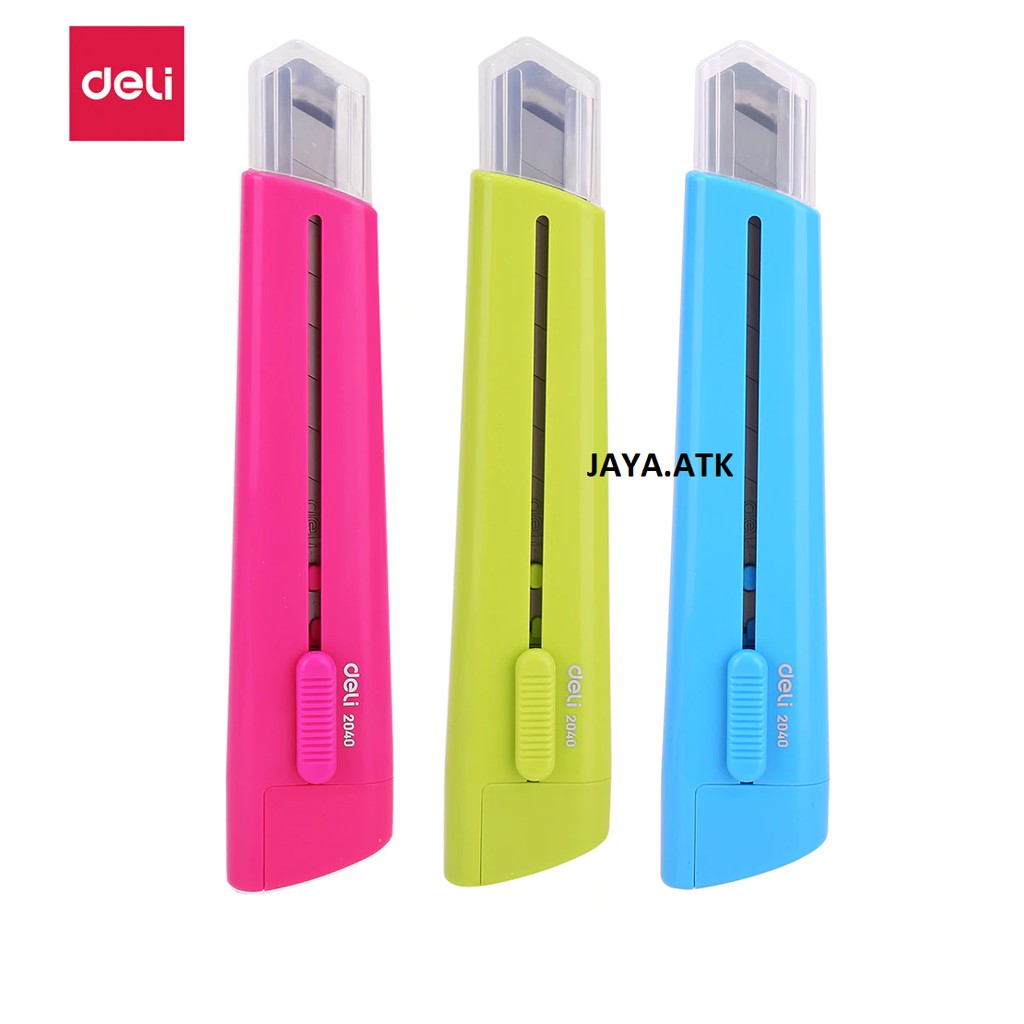 

CUTTER BESAR PISAU KATER BESAR L-500 WARNA WARNI DELI 2040