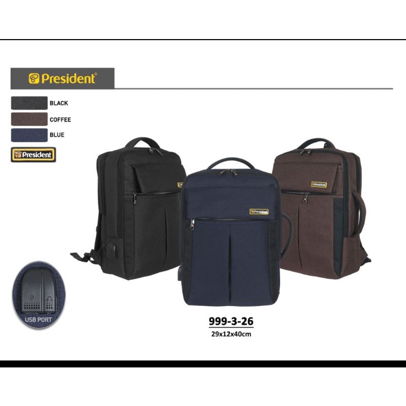 tas ransel president 999-3 original