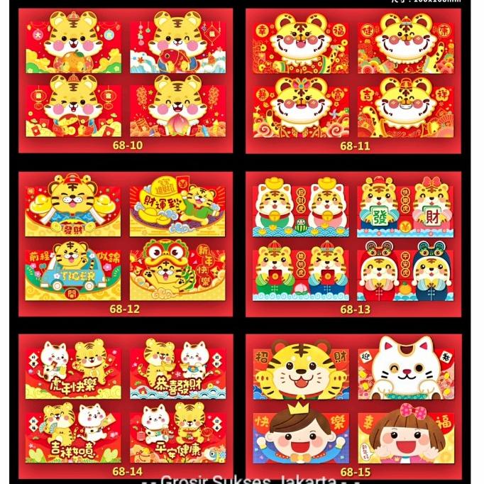 

Ready Angpao Macan 2022 Amplop Panjang Angpau Imlek Merah Ampau Harga Grosir