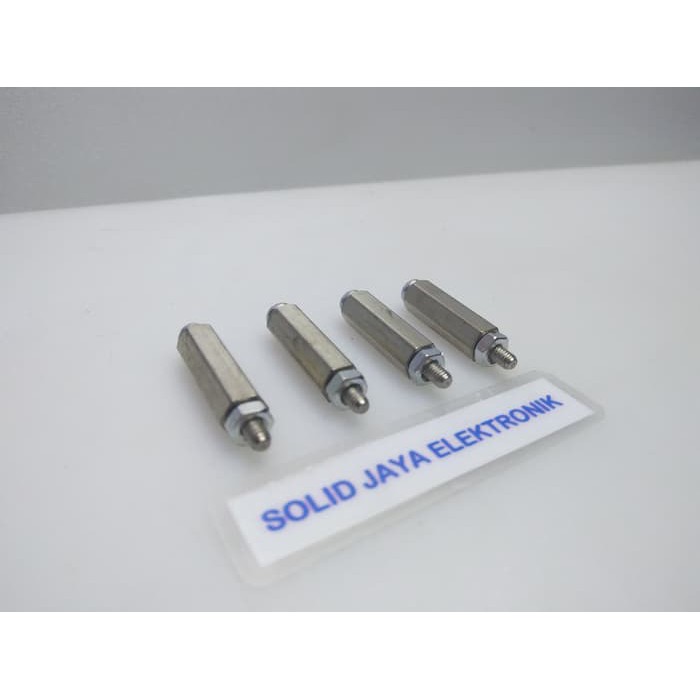 SPACER SPITSER BAUT PCB DUDUKAN PCB 2 CM BAUT SPITSER BAUT DUDUKAN PCB KAKI PCB PIN PCB BAUT SPACER