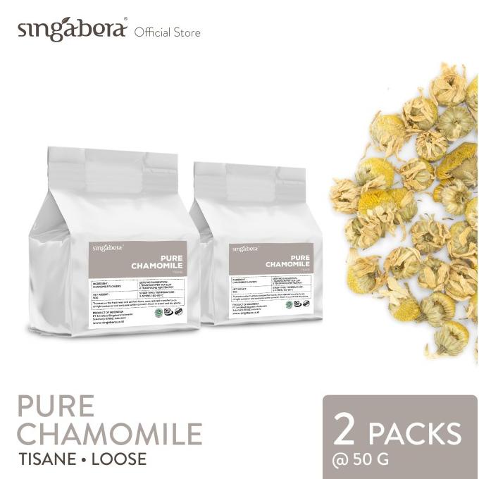 

Singabera Pure Chamomile - Herbal - Organic - 2 pouch @ 50g