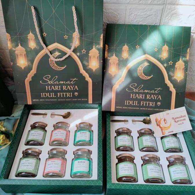 

Hampers Realfood Idul Fitri 6 Jar Kado Lebaran Minuman Sehat Walet RMD