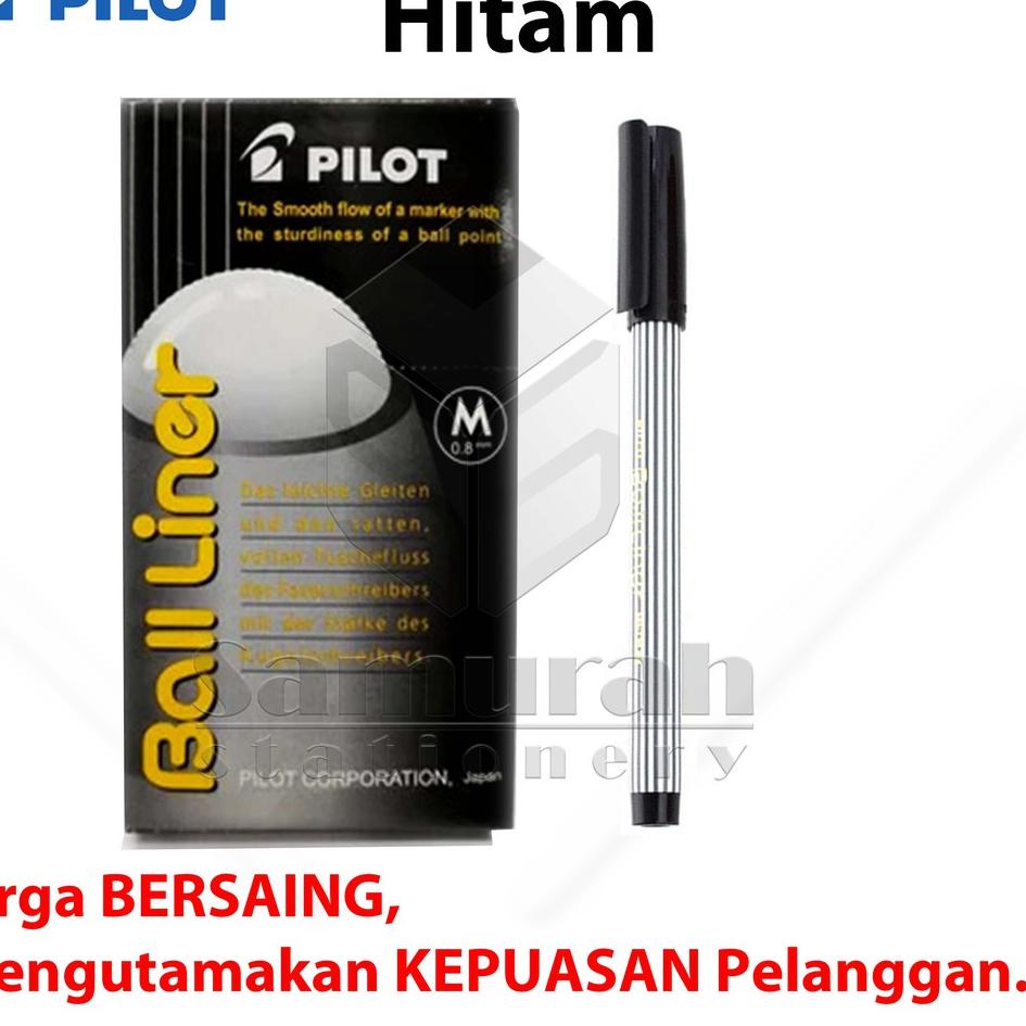

(qxtl -66) Ballpoint Pilot Balliner 0.8 mm / Pulpen Baliner 08 mm / Pen Cabut Tebal Tanda Tangan Hitam - Biru 511UPUJ
