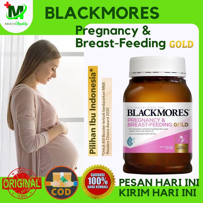 Ibu Hamil - Blackmores Pregnancy & Breastfeeding Gold 60Kapsul - Vitamin Ibu Hamil