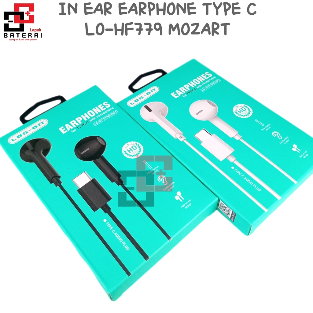 Log on - HF779 Mozart Type C Handsfree Half in Ear Headset HF Hedset Earphone